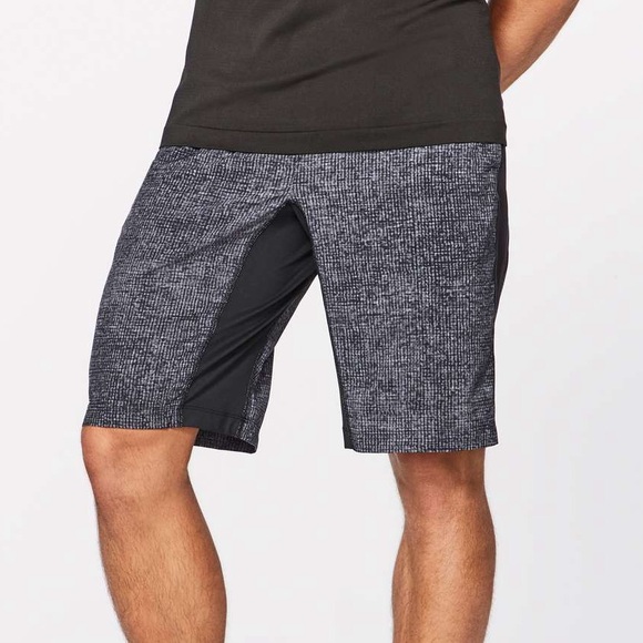 Lululemon Men's T.H.E. Short Linerless Gridiron Starlight Black M - Picture 2 of 15